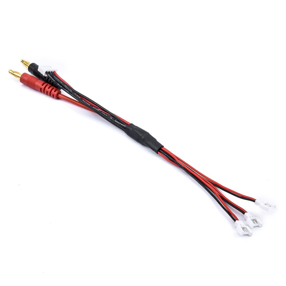 FTYUERT Drone toy accessories for IMAX B6 B6AC Charger 1S Lipo PH2.0 51005 Power Charging Cable Wire 4mm Banana Plug for Gaoneng BetaFPV RC FPV Drone for IMAX B6 B6AC Charger(1 for 4 51005)