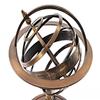 ANTIQUE AURA Brass Armillary Sphere 11" w/Compass & Wood Base Globe Table Top Nautical Decor. view 4
