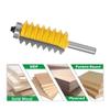 Drone toy accessories 8mm Shank Milling Cutter Raised Panel "V" Joint Router Bits Finger Joint Glue Mill Tools for Wood Tenon Cone Woodwork Cutters(Noly 8x16x40mm) view 3