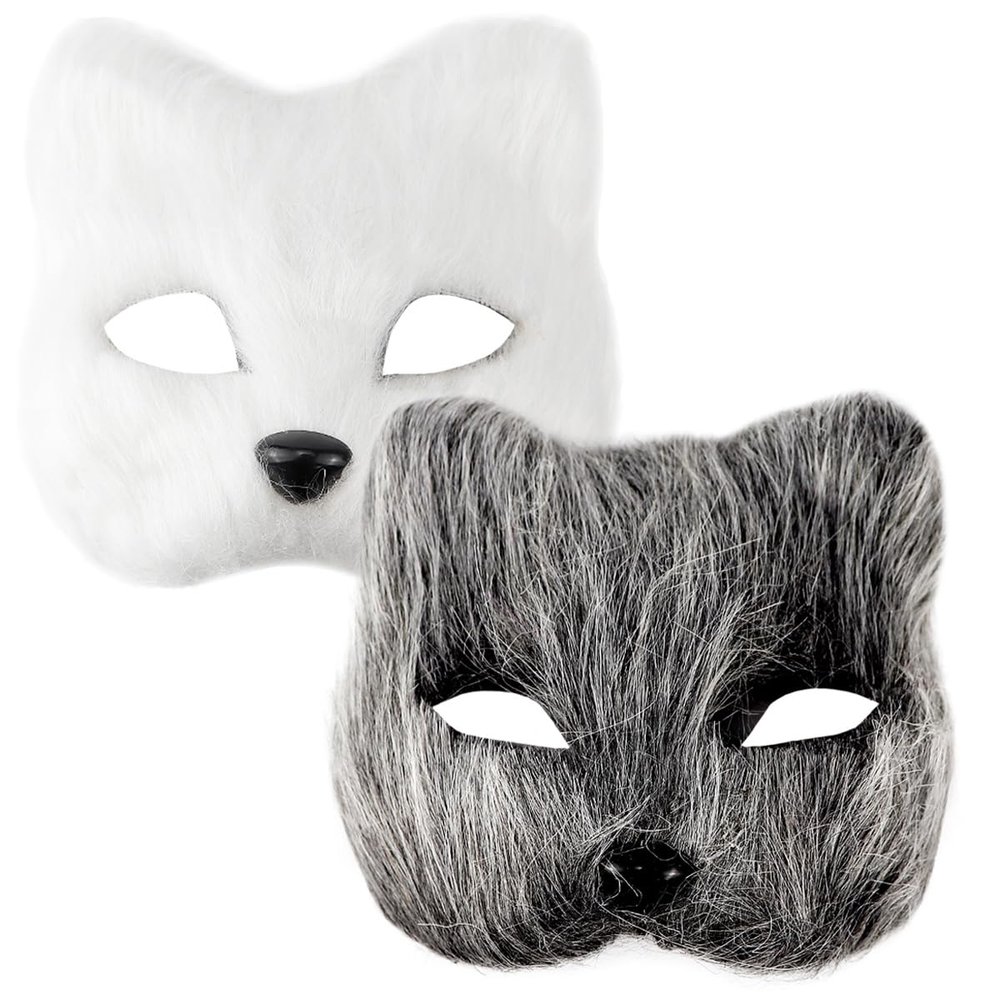 ZJIVQO 2Pcs Mask, Half Face Mask, Mask for Dancing Party, Costumes, Cosplay