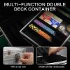 Poker Chip Case Double Layer Aluminum Case Professional Texas Hold'em Poker Chip Storage Solution Durable Construction for Optimal Protection for Tournaments Poker Games (600pcs Chips Capacity) view 3