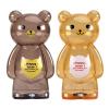 Cute Piggy Bank Brown Bear Money Bank Unbreakable Clear Plastic Money Bank Coin Bank for Girls Boys Transparent Money Box Home Decor Small Size Piggy Banks for Birthday Gifts Home Decoration 18cm B view 4