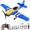 Beffkkip RC Plane 3-Channel 2.4GHZ RC Airplane, P51D Mustang Fighter with 2 Batteries, KF602 Remote Control Plane Gyroscopes Stabilization System Easy to Fly Suitable for Beginners, Kids, Adults view 1