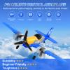 Beffkkip RC Plane 3-Channel 2.4GHZ RC Airplane, P51D Mustang Fighter with 2 Batteries, KF602 Remote Control Plane Gyroscopes Stabilization System Easy to Fly Suitable for Beginners, Kids, Adults view 2