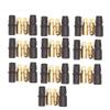 FTYUERT Drone toy accessories for Amass 20pcs 3.5mm SH3.5 Gold Plated Connector with Protective Sleeves for Rc Motor ESC Drone Car Boat (10 Pair) view 1