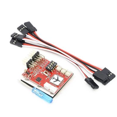 FTYUERT Drone toy accessories for JCX-M6 M6 High Precision Flight Controller Digital gyro for RC Fixed-wing Airplanes V-tail Model Plane FPV +FS for JCX-M6 M6(1 piece)