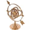 ANTIQUE AURA Armillary Dial Sphere 8.5" Solid Brass World Globe Desk Table Top Nautical Decor. view 1