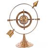ANTIQUE AURA Armillary Dial Sphere 8.5" Solid Brass World Globe Desk Table Top Nautical Decor. view 3