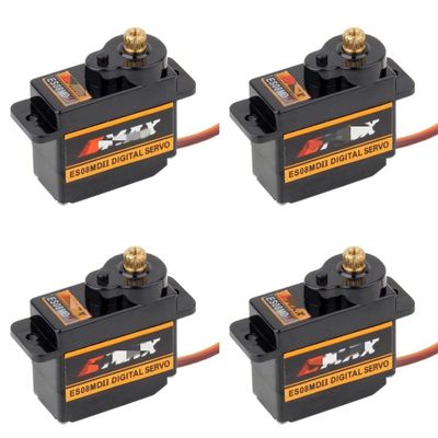 FTYUERT Drone toy accessories for EMAX ES08MDII ES08MD II 4pcs Digital Servo 12g/ 2.4kg/ High-speed Mini Metal Gear for EMAX ES08MDII ES08MD II