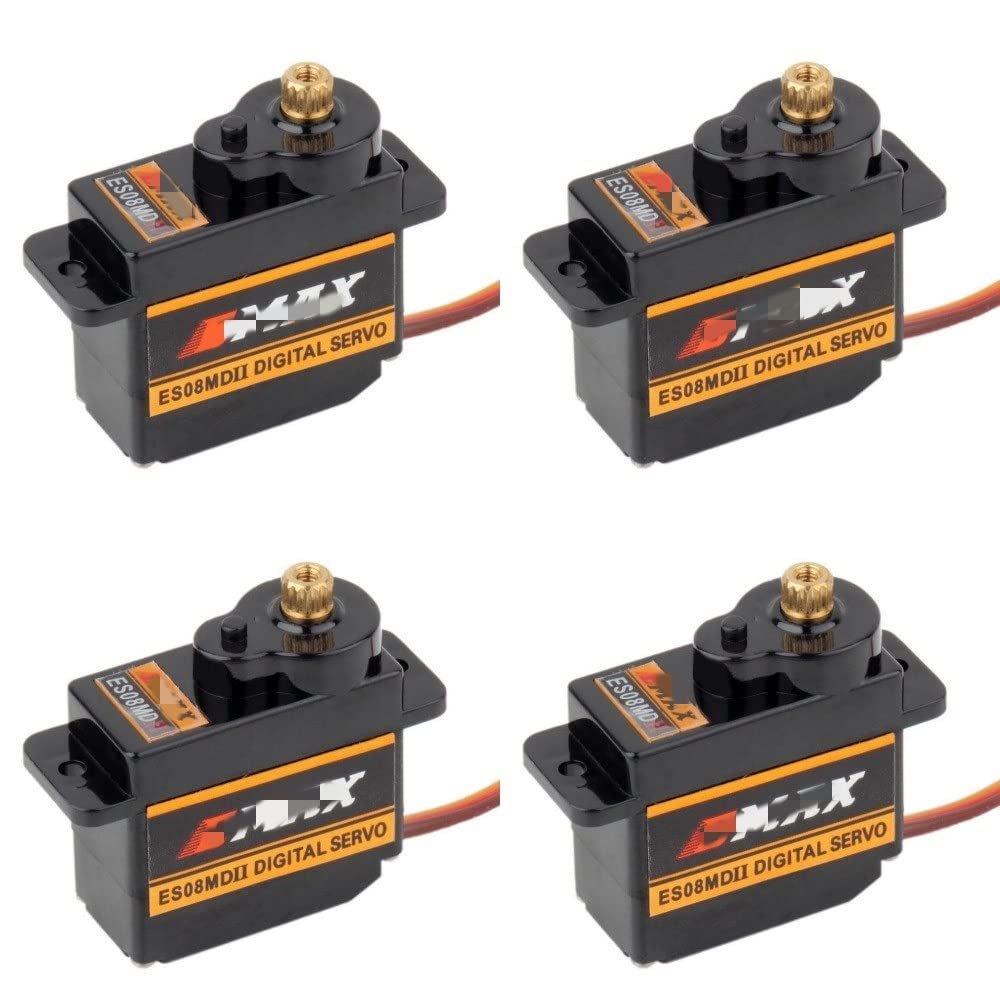 FTYUERT Drone toy accessories for EMAX ES08MDII ES08MD II 4pcs Digital Servo 12g/ 2.4kg/ High-speed Mini Metal Gear for EMAX ES08MDII ES08MD II