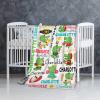 Personalized Cute Crocodile Blanket Gifts Super Soft Lightweight Custom Flannel Blanket Baby Blankets Throw for Infants Toddlers Boys Girls, Suitable for Couch Sofa Bed All Seasons 50"x60" for Teen view 2