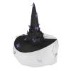Halloween Women's Ruched Witch Hat with Butterflies Veils, Butterfly Wizard Hat Wizard Hat for Costume Cosplay Party (Purple) view 1