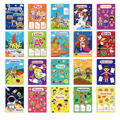 20 Pack Coloring Books for Kids Ages 46, 240 Pages Total, No-Bleed Thick Paper, Ideal for Crayons & Markers Activity Painting Books Set with 20 Fun Themes (Dinosaurs, Animals, Space & More)