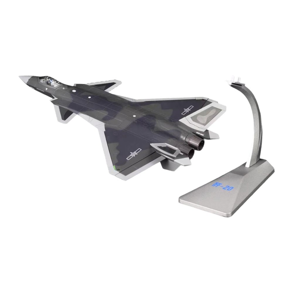 EHJRE J20 Airplane Model Aircraft Model Fighter Model Plane Toy for Bedroom Living Room, 1 72