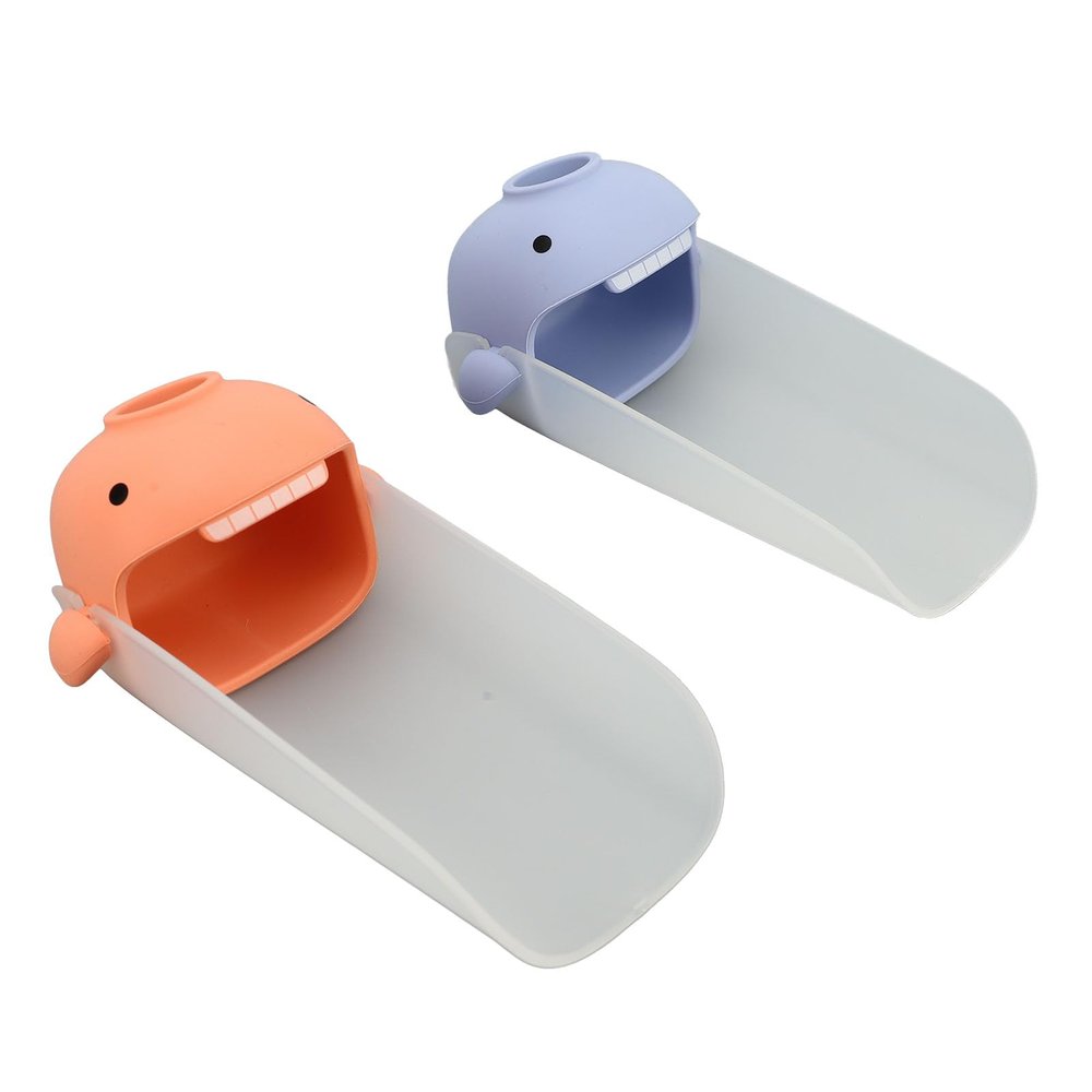 2pcs Faucet Extension Cord for Toddlers, Cute Cartoon Shape Sink Extension Cord for Kids Sink Hand Washing Extension Cable for Kids