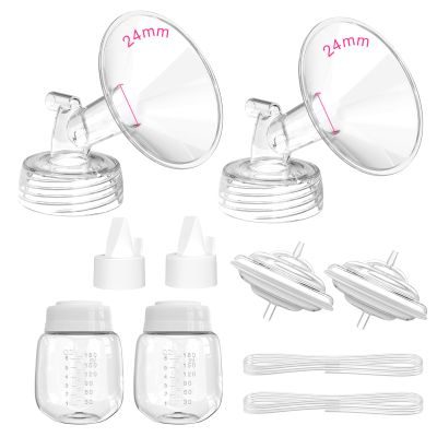 Breast Pump Parts for Spectra S1/S2/9 Plus/Synergy Gold, Not Original Accessories, 21mm Set Spectra Replacements Pump Parts Include Flange/Duckbill Valve/Backflow Protector/Tubing/Bottles