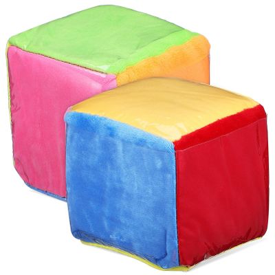 2Pcs Dices with Clear Pocket Large Teacher Dices Learning Cubes Pocket Educational Playing Game for Classroom DIY Education Playing Game