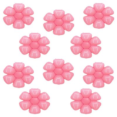 Elaliyi Pink Flower Balloons 10PCS - Birthday Theme Party Decoration