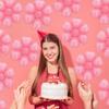 Elaliyi Pink Flower Balloons 10PCS - Birthday Theme Party Decoration view 3