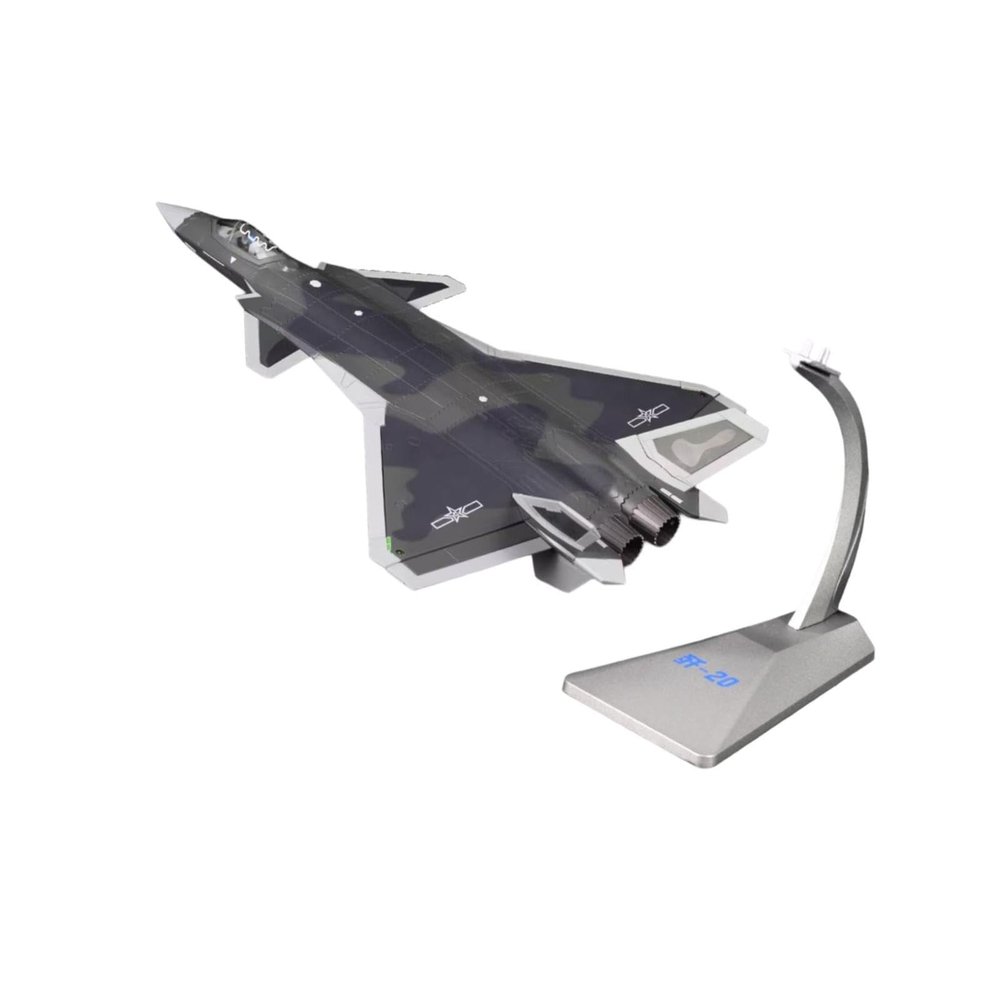 CoudarTitie J20 Airplane Diecast Model Aircraft Plane Model Metal Fighter Jet Model for Desktop, 1 72