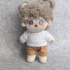 20cm Plush Doll Clothes Plushie Clothes T-Shirt + Shorts Pant 7.8 inches Doll Clothing (White) view 2