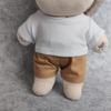 20cm Plush Doll Clothes Plushie Clothes T-Shirt + Shorts Pant 7.8 inches Doll Clothing (White) view 3