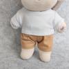 20cm Plush Doll Clothes Plushie Clothes T-Shirt + Shorts Pant 7.8 inches Doll Clothing (White) view 4