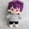 20cm Plush Doll Clothes Plushie Clothes T-Shirt + Shorts Pant 7.8 inches Doll Clothing (Gray) view 2