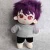 20cm Plush Doll Clothes Plushie Clothes T-Shirt + Shorts Pant 7.8 inches Doll Clothing (Gray) view 3