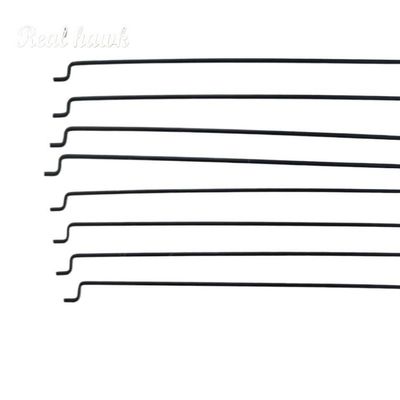 Drone toy accessories 10pcs Z type D1.0/1.2/1.5mm push rod steel wire push pull rod pushrod for rc aircraft airplane pull push connecting rod(D1.2x140mm)