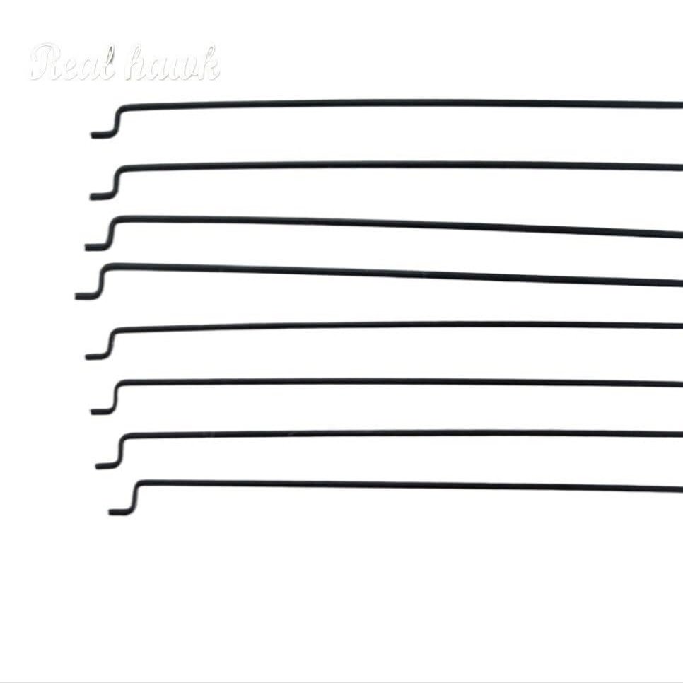 Drone toy accessories 10pcs Z type D1.0/1.2/1.5mm push rod steel wire push pull rod pushrod for rc aircraft airplane pull push connecting rod(D1.2x140mm)