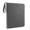 Ursae Minoris 3 D-Ring Standard Format Zipper Binder for Coins, Trading Cards, Stamps, Currency, Bank Notes, Documents, and Other Collectibles - Dark Gray view 1