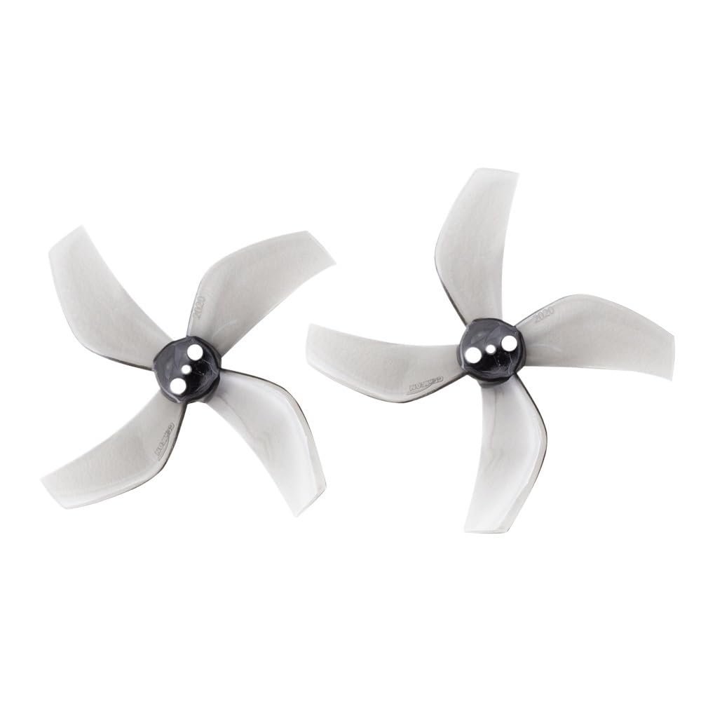 Drone toy accessories for GEMFAN 4Pairs 8Pcs D51 2020 2x2x4 2inch 50.3mm 4-Blade PC Propeller 1.5mm for RC FPV Racing Freestyle Tinywhoop BETA85X Drone(Clear Gray)