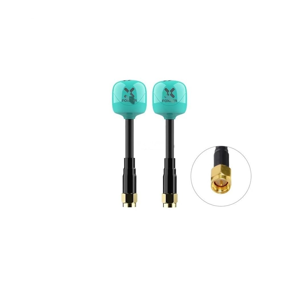 Drone toy accessories for Foxeer Antenna Lollipop 4 Plus 4+ FPV Antenna 5.8G 2.6Dbi RHCP SMA RPSMA UFL MMCX FPV Omni LDS Antenna for FPV Racing Drone(2PCS Teal SMA)