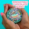 Original Squishmallows Glitter Slime, Mini Maya The Ice Cream Charm, Chocolate Scented, 3 Fun Add-Ins, Pre-Made Slime for Kids, Great 6 Year Old Toys view 3