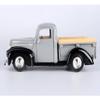 1942-47 "Jailbar Pickup Truck Gray and Black Timeless Legends Series 1/24 Diecast Model Car by Motormax 79388GRY view 1