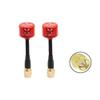 FTYUERT Drone toy accessories for Foxeer Antenna Lollipop 4 V4 FPV Antenna 5.8G 2.6Dbi for Stubby RHCP SMA RPSMA UFL Straight/Angle MMCX 7.2g for FPV RC Racing Drone(2pcs Red SMA V4) view 1