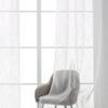 Iuokuby Elegant Sheer Curtains Voile Curtain New Willow Embroidered Rod Pocket Living Kids Baby Room Bedroom(1 Panel, W 52 x L 90 inch, White) view 1