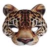 Aiffort 1Pcs Halloween Leopard Mask Animal Cheetah Mask Masquerade Cat Mask for Halloween Christmas Birthday Carnival Festival Holiday Bar Cosplay Party Supplies Dress Up Costume Accessories(Yellow) view 1