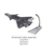 DYNWAVE J20 Airplane Model Aircraft Model Diecast Fighter Plane Collectables Ornaments Air Plane Toy Metal Fighter Jet Model for Home, 1 72 view 2