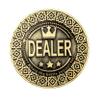 Triton Premium Dealer Button - Zinc Alloy Dealer Button for Poker Games with 2" Round, 0.2" Thick, Luxurious Vegas Style Casino Experience at Home view 2