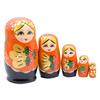 NMGMJQ Matryoshka Stacking Dolls 5 Pcs Matryoshka Wooden Nesting Doll Home Decor Collection Cute Style Hand Painted Stacking Doll Matryoshka Doll Russian, 6.5*12cm view 1