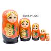 NMGMJQ Matryoshka Stacking Dolls 5 Pcs Matryoshka Wooden Nesting Doll Home Decor Collection Cute Style Hand Painted Stacking Doll Matryoshka Doll Russian, 6.5*12cm view 2