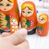 NMGMJQ Matryoshka Stacking Dolls 5 Pcs Matryoshka Wooden Nesting Doll Home Decor Collection Cute Style Hand Painted Stacking Doll Matryoshka Doll Russian, 6.5*12cm view 3