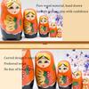 NMGMJQ Matryoshka Stacking Dolls 5 Pcs Matryoshka Wooden Nesting Doll Home Decor Collection Cute Style Hand Painted Stacking Doll Matryoshka Doll Russian, 6.5*12cm view 4