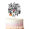 A Little Boo Is On The Way Cake Topper, Ghost Baby Shower Cake Decor, Black Glitter Baby Boo A little Boo is Due Cake Topper for Boy Girl, Ghost First Birthday Party Decoration view 1