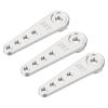 MECCANIXITY 3 Pcs Aluminum Servo Horn Long 25T Steering Arm 37mm Length Silver Suitable for DIY RC Car/Boat/AirplanesBoat Model Accessories view 1