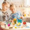 Wooden Play Cooking Set,27pcs Pretend Play Food Toys Set for Kids Toddlers, Wooden Kitchen Accessories Toys Set ,Cooking Toys with Play Dishes,Pot and Pan,Utensils,Gifts for 3 4 5 Years Old Girls Boys view 2