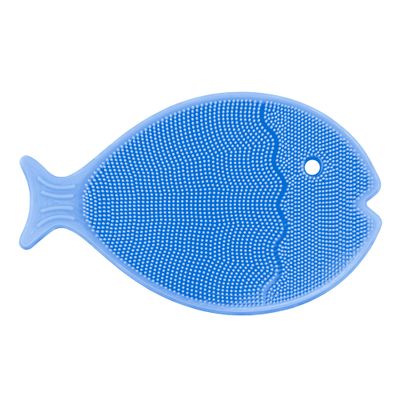 Innobaby Bathin Smart Silicone Cradle Cap Brush for Baby, Essential for Dry Skin & Eczema, Gentle Scrubber & Exfoliator with Suction Handle, Quick Dry Food Grade Silicone, Periwinkle