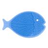 Innobaby Bathin Smart Silicone Cradle Cap Brush for Baby, Essential for Dry Skin & Eczema, Gentle Scrubber & Exfoliator with Suction Handle, Quick Dry Food Grade Silicone, Periwinkle view 1